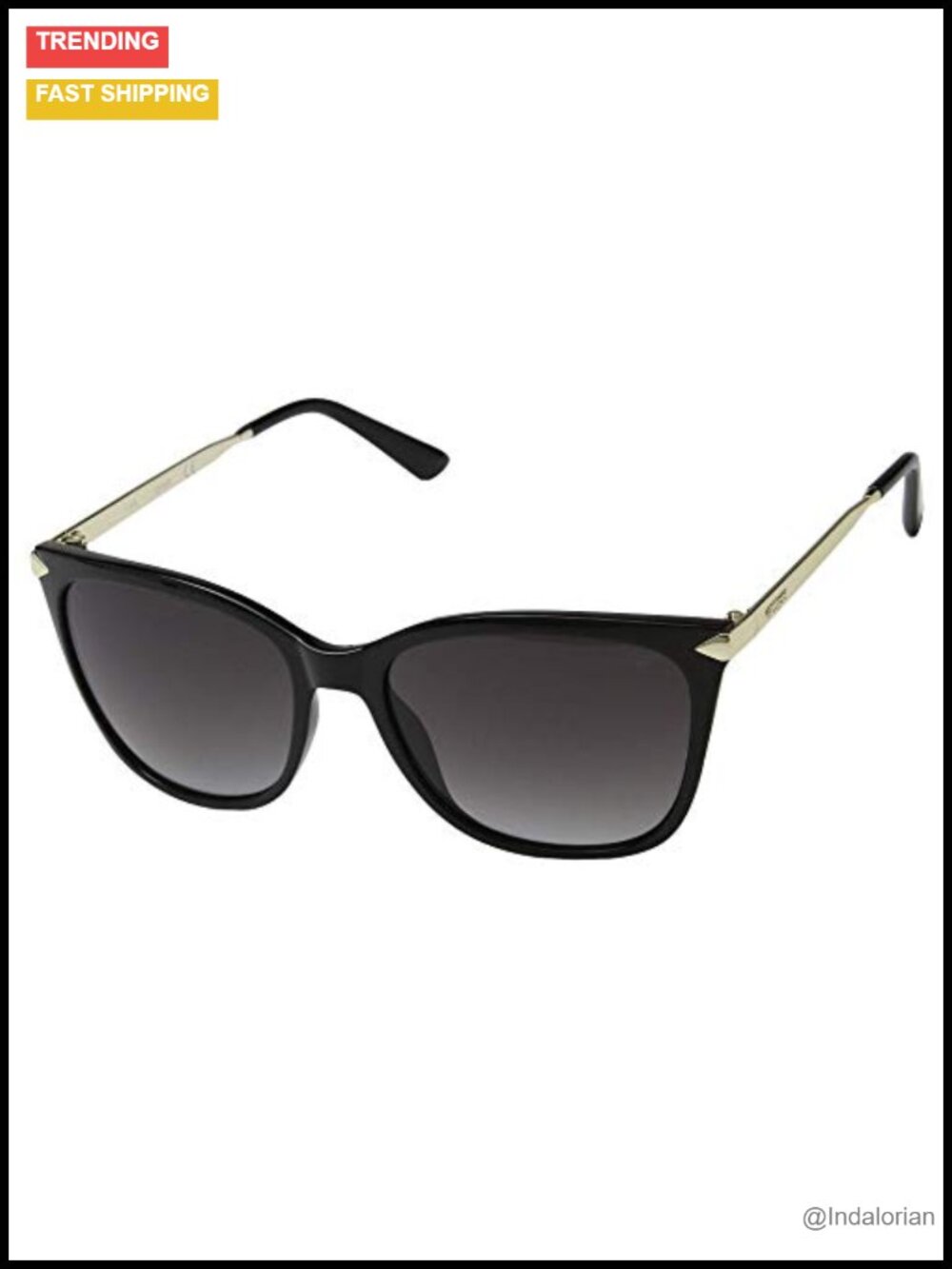 Classic Square Sunglasses Acetate Frame Gradient Lenses